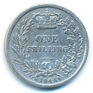 Great Britain, 1 shilling, 1845