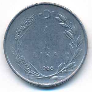 Турция, 1 лира (1966 г.)