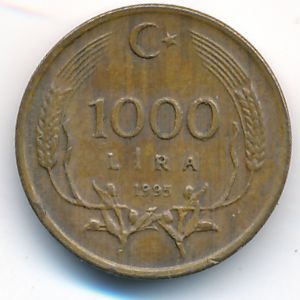 Турция, 1000 лир (1995 г.)