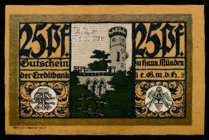 Нотгельды Германии, 25 пфеннигов (1921 г.)