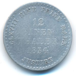Ганновер, 1/12 талера (1834 г.)