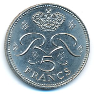 Монако, 5 франков (1974 г.)