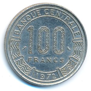 Габон, 100 франков (1972 г.)