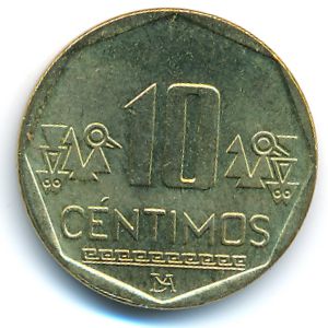 Peru, 10 centimos, 2011