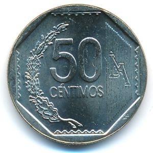 Перу, 50 сентимо (2010 г.)