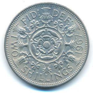 Великобритания, 2 шиллинга (1967 г.)