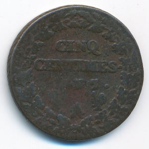France, 5 сентим, 1798