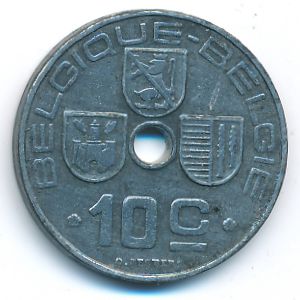 Бельгия, 10 сентим (1943 г.)