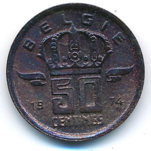 Бельгия, 50 сентим (1974 г.)