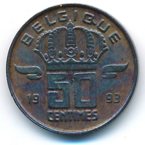 Бельгия, 50 сентим (1993 г.)