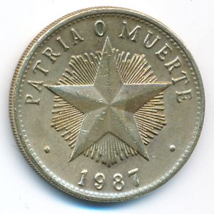 Куба, 1 песо (1987 г.)