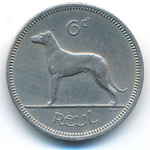 Ирландия, 6 пенсов (1964 г.)