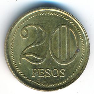 Колумбия, 20 песо (2006 г.)