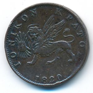 Ионические острова, 2 лепты (1820 г.)