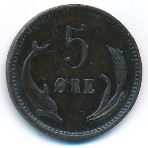 Дания, 5 эре (1894 г.)