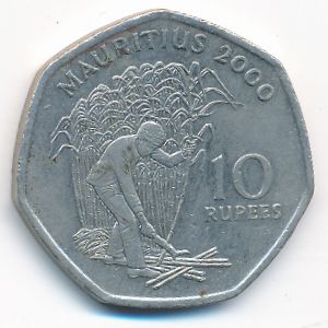 Маврикий, 10 рупий (2000 г.)