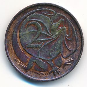 Австралия, 2 цента (1966 г.)