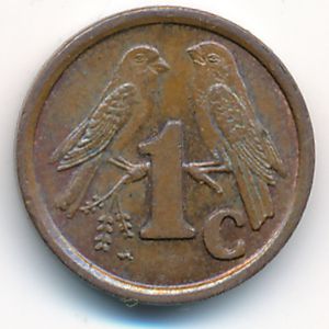 South Africa, 1 cent, 1991