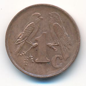 South Africa, 1 cent, 2001