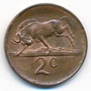 ЮАР, 2 цента (1975 г.)
