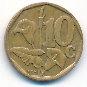 ЮАР, 10 центов (1997 г.)
