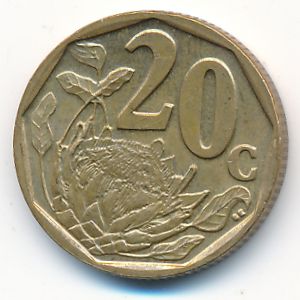 South Africa, 20 cents, 2004
