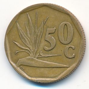 South Africa, 50 cents, 1994