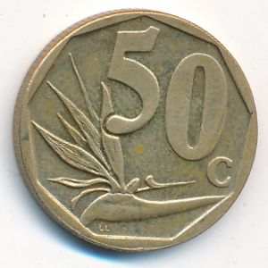 South Africa, 50 cents, 2008
