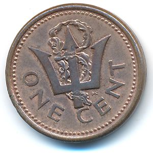 Barbados, 1 cent, 2001