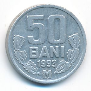 Moldova, 50 bani, 1993