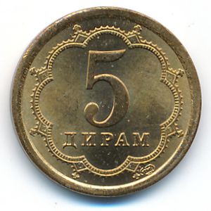 Tajikistan, 5 drams, 2006