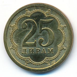 Таджикистан, 25 дирам (2006 г.)