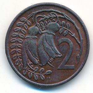 Новая Зеландия, 2 цента (1967 г.)