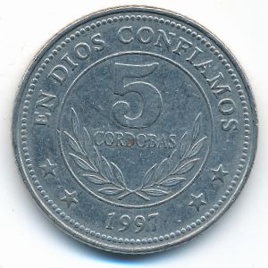 Никарагуа, 5 кордоба (1997 г.)