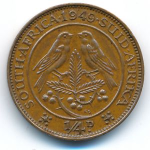 ЮАР, 1/4 пенни (1949 г.)