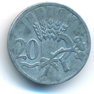 Богемия и Моравия, 20 гелеров (1941 г.)