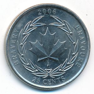 Канада, 25 центов (2006 г.)