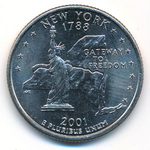 USA, Quarter dollar, 2001