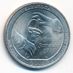 США, 1/4 доллара (2015 г.)