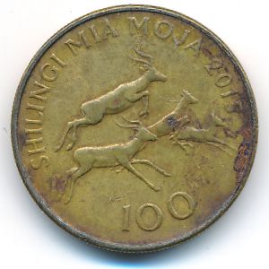 Танзания, 100 шиллингов (2015 г.)