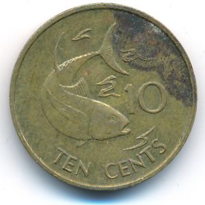 Seychelles, 10 cents, 1982