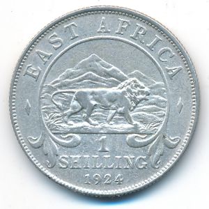 East Africa, 1 shilling, 1924
