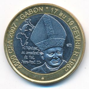 Gabon, 4500 франков КФА, 