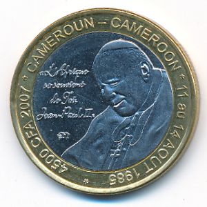 Cameroon., 4500 francs, 2007
