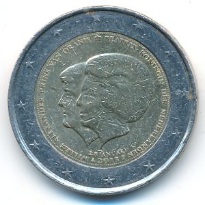 Нидерланды, 2 евро (2013 г.)