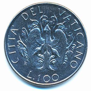 Ватикан, 100 лир (1989 г.)