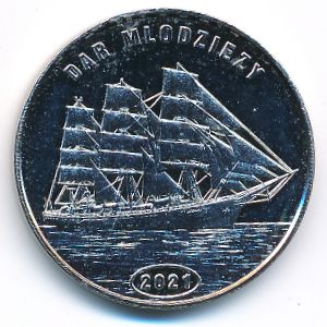 Flores island., 1 dollar, 2021