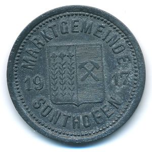Зонтхофен., 25 пфеннигов (1917 г.)