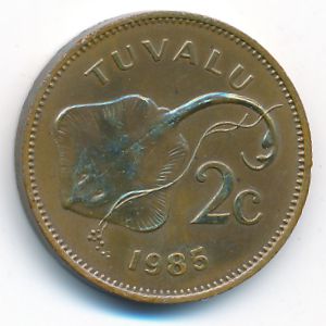 Tuvalu, 2 cents, 1985