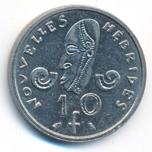 Новые Гебриды, 10 франков (1970 г.)